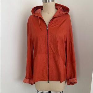 Stephen Hooded Leather Jacket